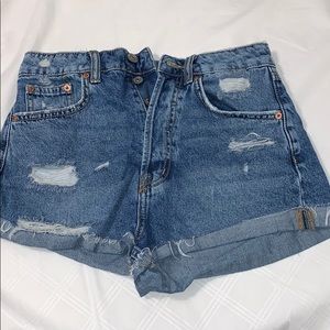 High-Waisted Jean Shorts